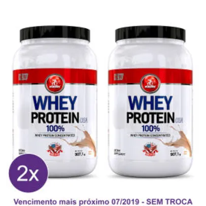 Kit 2x Whey Protein Midway 907g Por R$ 76,49