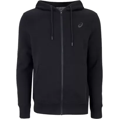 Jaqueta Masculina ASICS com Capuz Moletom Canguru Fleece