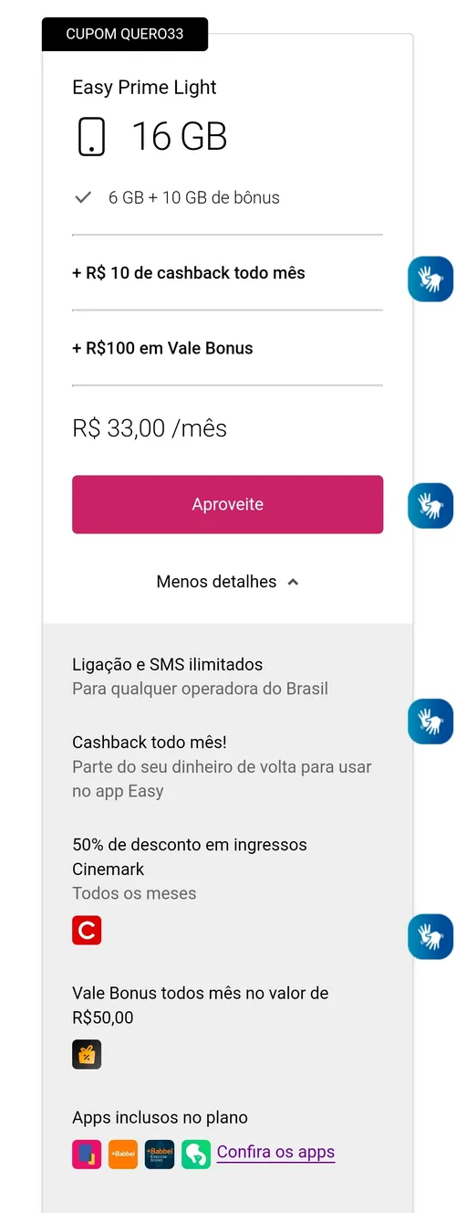 Imagem na descrição da promoção