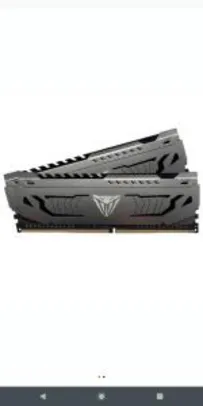 Memória Patriot Viper Steel 8GB (1x8GB), 3200MHz, DDR4, CL16 - R$260