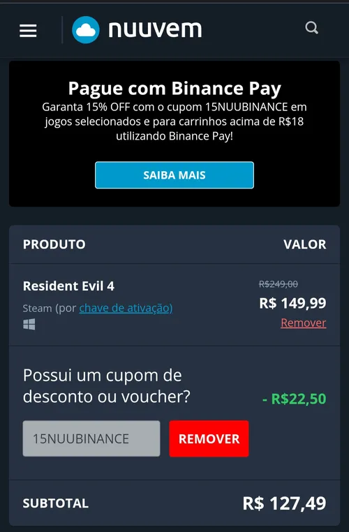 Imagem na descrição da promoção