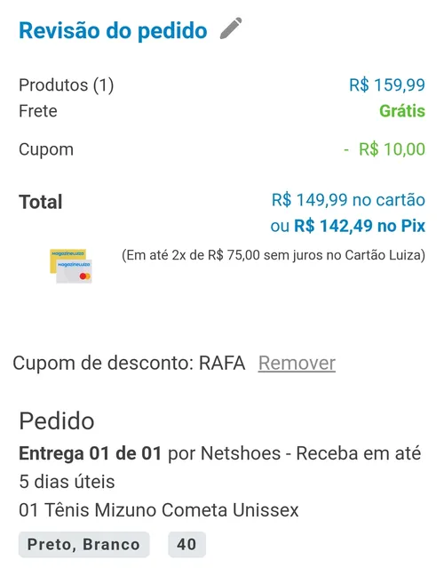 Imagem na descrição da promoção