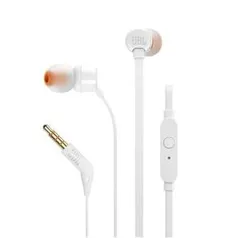 Fone de Ouvido Com Fio JBL Tune 110 - Branco R$60