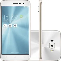 Smartphone Asus Zenfone 3 Dual Chip Android 6 Tela 5.2" 32GB 4G Câmera 16MP - Branco  pro R$ 1437