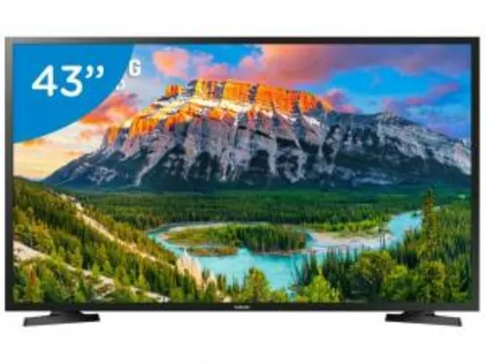 Smart TV LED 43” Samsung Series 5 J5290 Full HD - Wi-Fi Conversor Digital 2 HDMI 1 USB