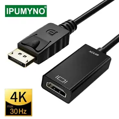 Conversor DisplayPort para HDMI Ipumyno (Novos Usuários) | R$ 9