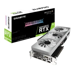 Placa de Vídeo Gigabyte Geforce RTX 3080 VISION OC, LHR, 10GB, GDDR6X, DLSS, Ray Tracing, GV-N3080VI