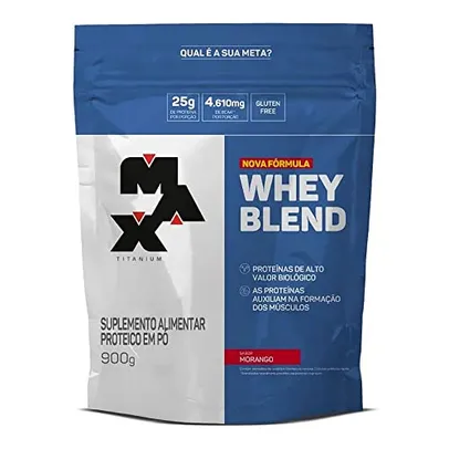 Whey Blend 900g Morango, Max Titanium