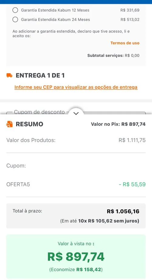 Imagem na descrição da promoção