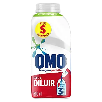 [REC / +POR- R$22,16] OMO Lavagem Perfeita Para Diluir - Sabão Liquido Concentrado 500Ml