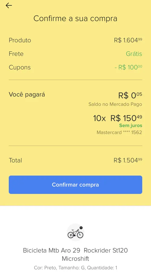 Imagem na descrição da promoção