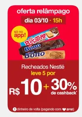 (APP/AME R$7) Leve 5 - Recheados Nestle