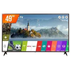 Smart TV LED 49" LG ThinQ AI 4K 49UK631C 120HZ | R$1.729