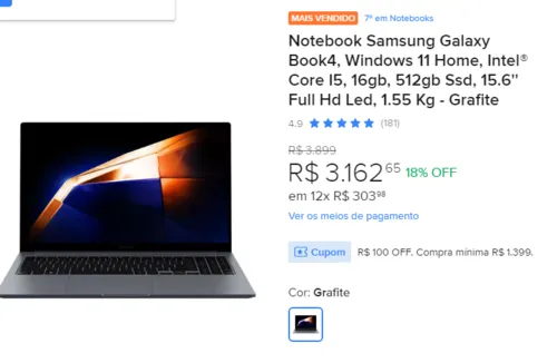 Imagem na descrição da promoção