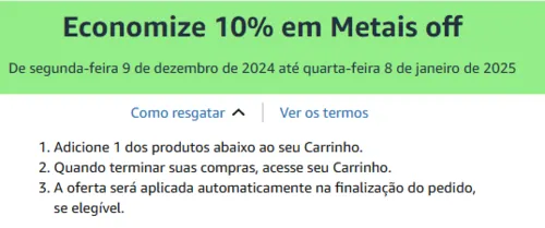 Imagem na descrição da promoção