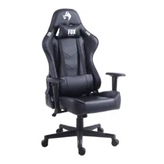 Cadeira Gamer Fox Racer Pro, Até 120 Kg, Com Almofadas, Reclinável, Descanso De Braço Ajustável, Pre