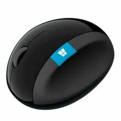 Mouse Microsoft Sculpt Ergonomic Sem Fio L6V-00009 - Preto | R$262