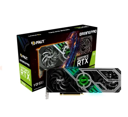 Placa de Vídeo Palit NVIDIA GeForce RTX 3080 GamingPro, 10GB, GDDR6X, 320bit, LHR, NED3080019IA-132A