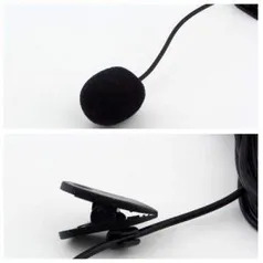 Microfone De Lapela Pc Notebook Palestrante Conferencia Lavalier com Clip Plug 3.5mm | R$5