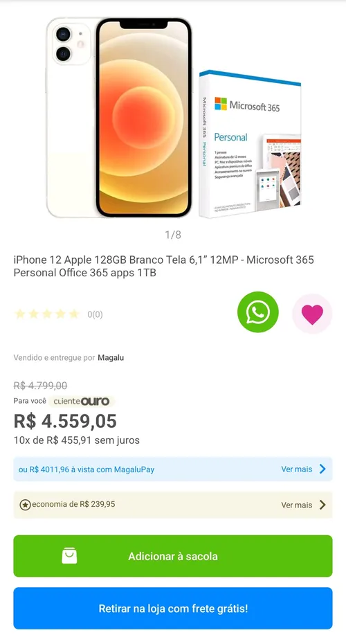 Imagem na descrição da promoção