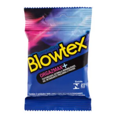 Preservativo Blowtex Orgazmax 3 Unidades | R$5