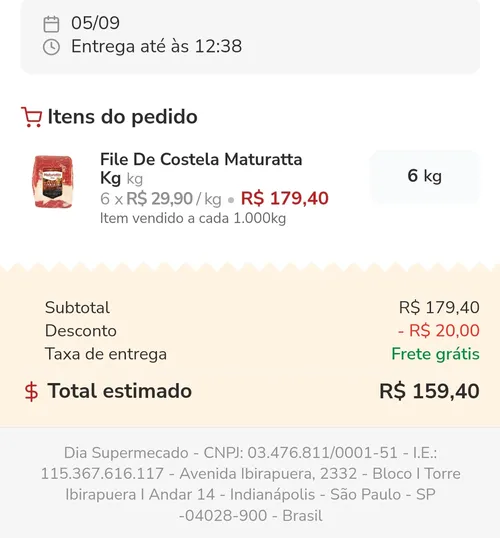 Imagen na descrição da promoção