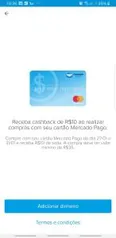 [Usuários Selecionados] R$10 em cashback usando cartão Mercado Pago para compras acima de R$35