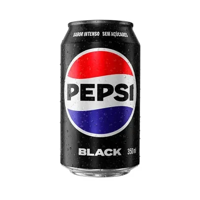 [ Leve 12 Pague 6 | 12 Unidades R$ 1,60 CADA ] Refrigerante Cola Zero Açúcar Pepsi Black Lata 350ml