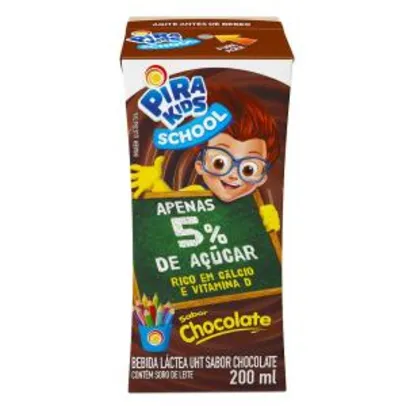 Bebida Láctea Sabor Chocolate Pirakids School 200ml