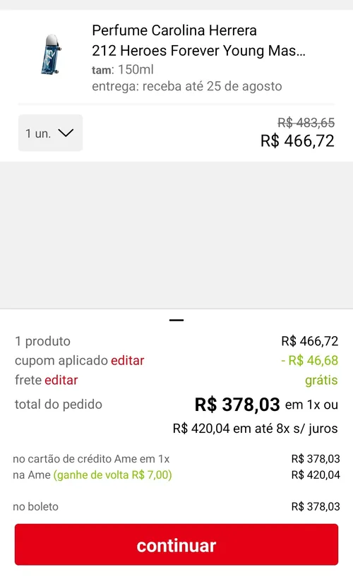 Imagem na descrição da promoção