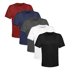 Kit 5 Camisetas Masculina Lisa Algodão Qualidade, Tamanho G