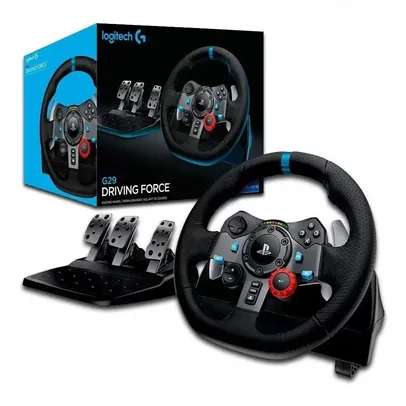 Volante Logitech G29 Driving Force para PS5, PS4, PS3 e PC CX 1 UN