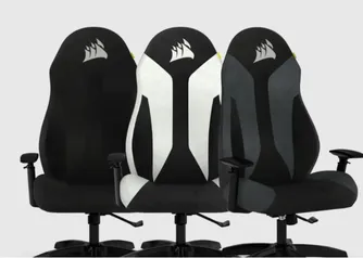 Cadeira Gamer Corsair TC60 Fabric, Até 120Kg, Apoio de Braços 3D, Reclinável, Cilindro de Gás Classe