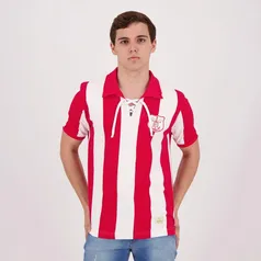 Camisa Retrô Mania Náutico 1910 - Branco+Vermelho | R$110