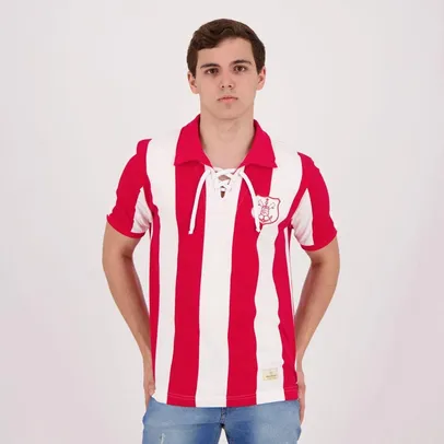 Camisa Retrô Mania Náutico 1910 - Branco+Vermelho | R$110