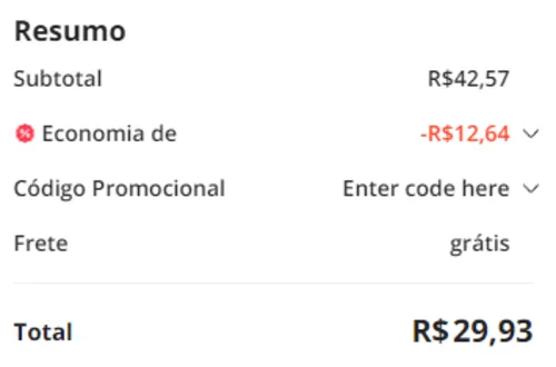 Imagem na descrição da promoção