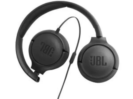 Headphone JBL TUNE 500 com Microfone - Preto R$109