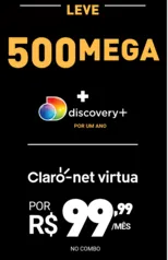 Claro Internet Fixa Assine 250 e leve 500 Megas