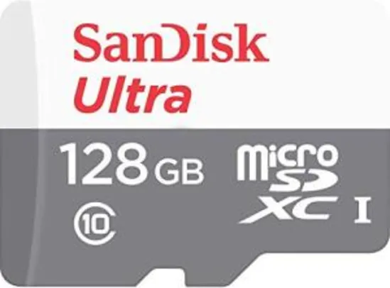 Cartão Micro SD Sandisk Ultra 128GB | R$117