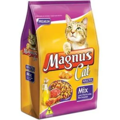 Ração Magnus Cat Mix Partículas Recheadas para Gatos Adultos | R$76