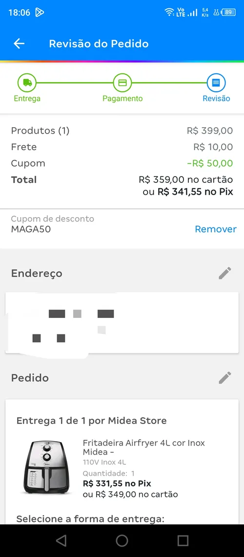 Imagem na descrição da promoção