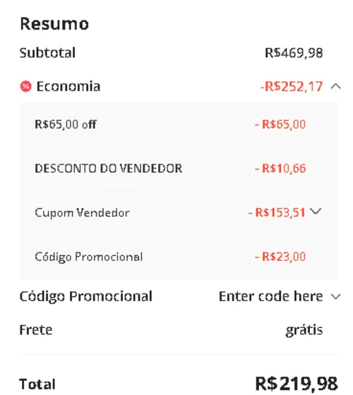 Imagen na descrição da promoção