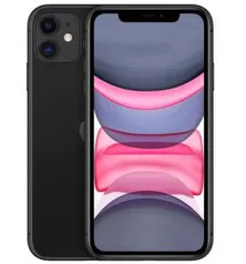 iPhone 11 Apple 256GB Preto Tela de 6,1”, Câmera Dupla de 12MP, iOS | R$4999