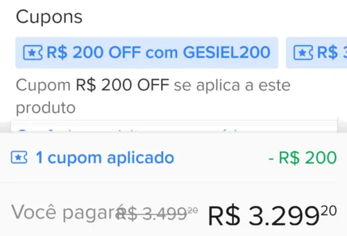 Imagem na descrição da promoção