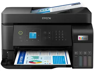 Multifuncional Epson, Jato de Tinta, EcoTank L5590, Colorido, USB, Wireless, Bivolt, Preto - L5590