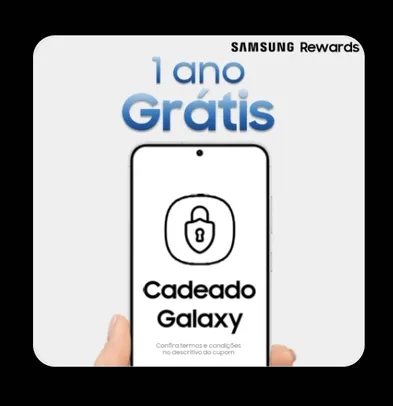 [1000 PONTOS] Cadeado Galaxy - 1 ano de proteção dos seus dados 