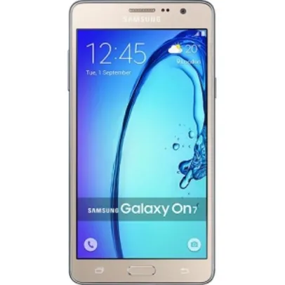 Smartphone Samsung Galaxy On 7 Dual Chip Android 5.1 Tela 5.5" 8GB 4G Câmera 13MP - Dourado por R$ 599
