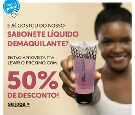 50% de desconto no demaquilante quem disse berenice