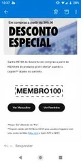 R$100 OFF em Compras acima de R$400 na Nike