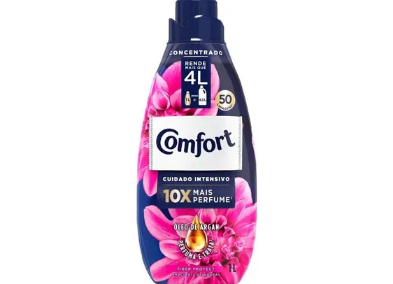 [C. ouro] Amaciante Concentrado Comfort Fiber Protect 1L | Leve 3 pague 2 | R$6 cada